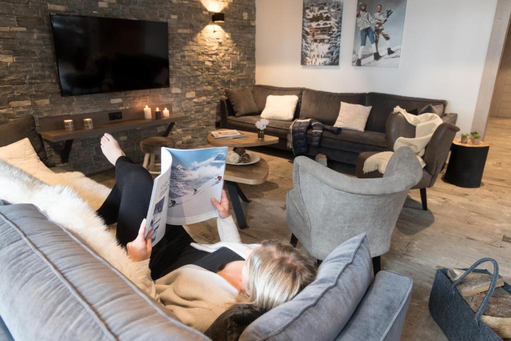 Posezení v ubytování Chalet Skadi - Village Montana