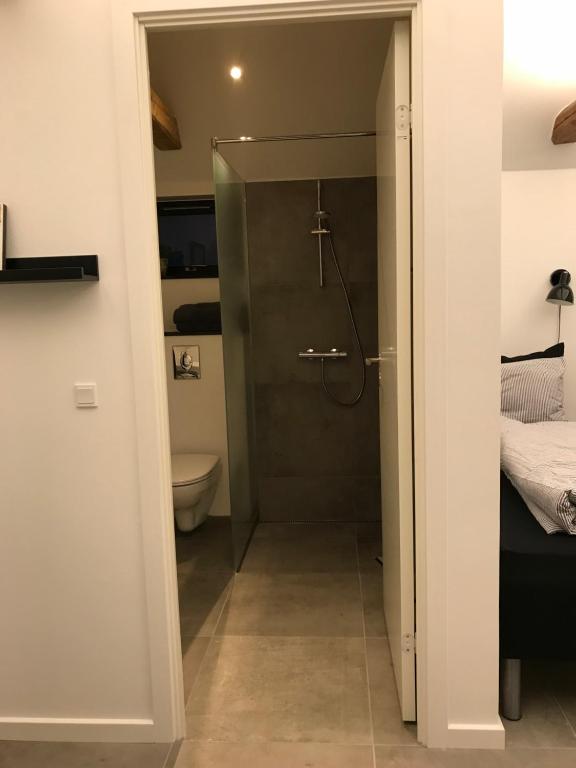Koupelna v ubytování Gl.Hastrup Guesthouse