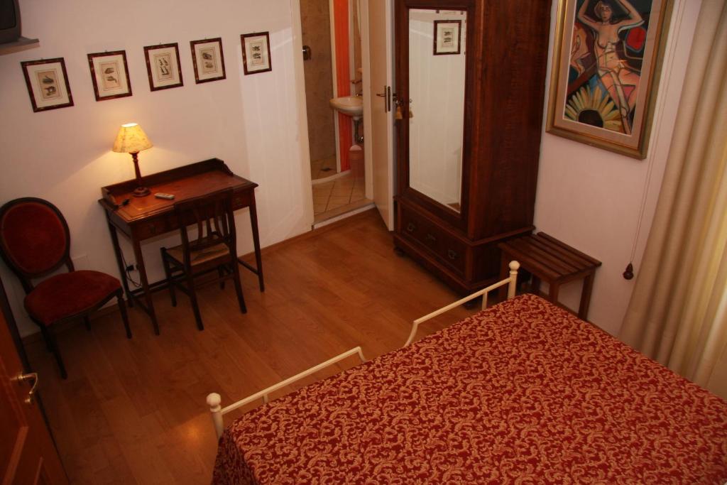 Postel nebo postele na pokoji v ubytování Hotel Morlacchi