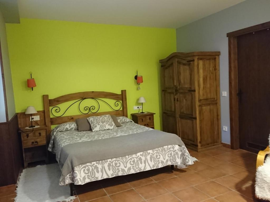 Postel nebo postele na pokoji v ubytování Zubeltzu Torre
