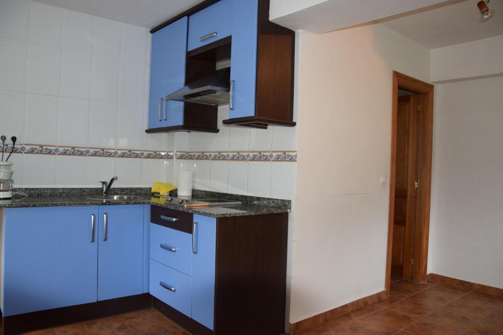 Kuchyň nebo kuchyňský kout v ubytování Apartamentos Arredondo