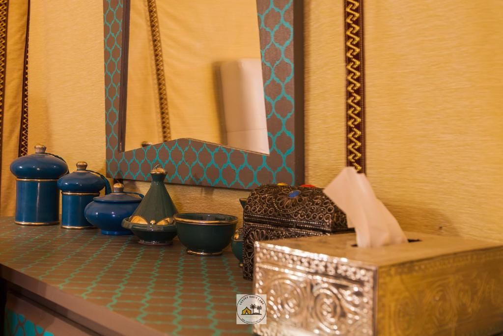 Posezení v ubytování Luxury oasis camp