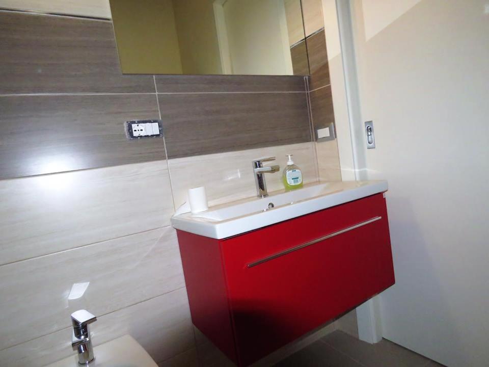Koupelna v ubytování B&B Le Rose del Tirreno