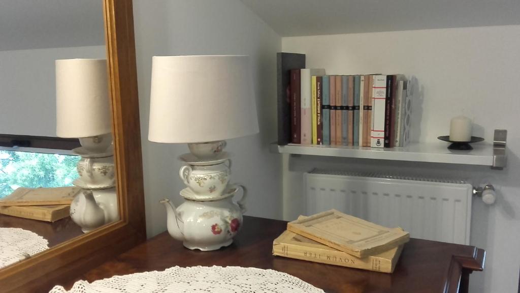 Knihovna v bed and breakfast