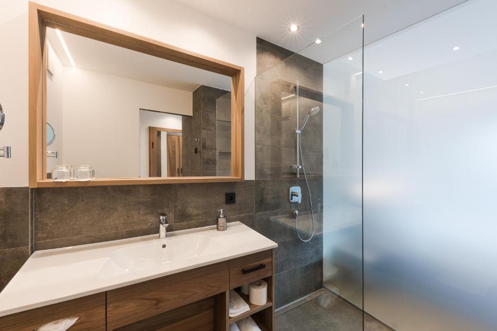 Koupelna v ubytování Hotel Salgart