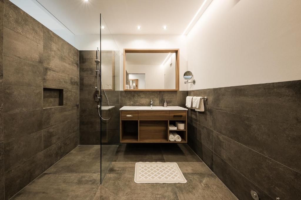 Koupelna v ubytování Hotel Salgart