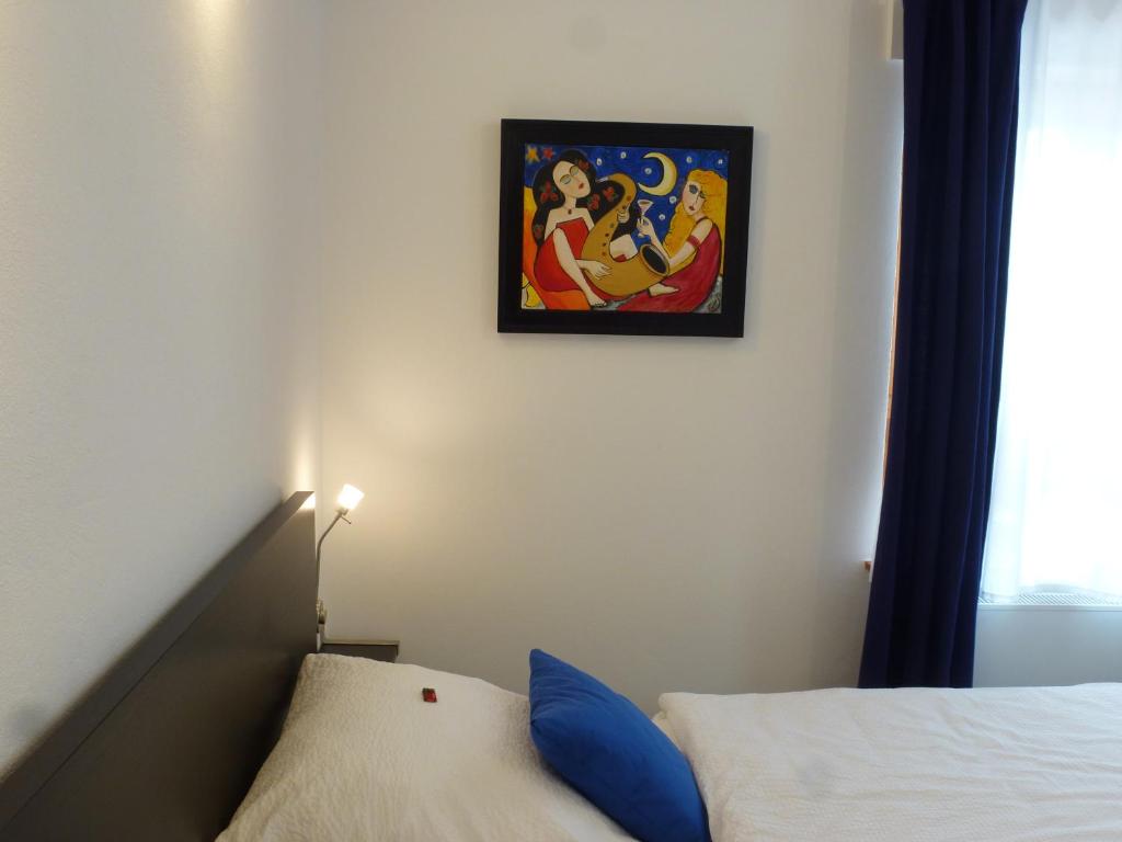 Postel nebo postele na pokoji v ubytování Ahle Uhl