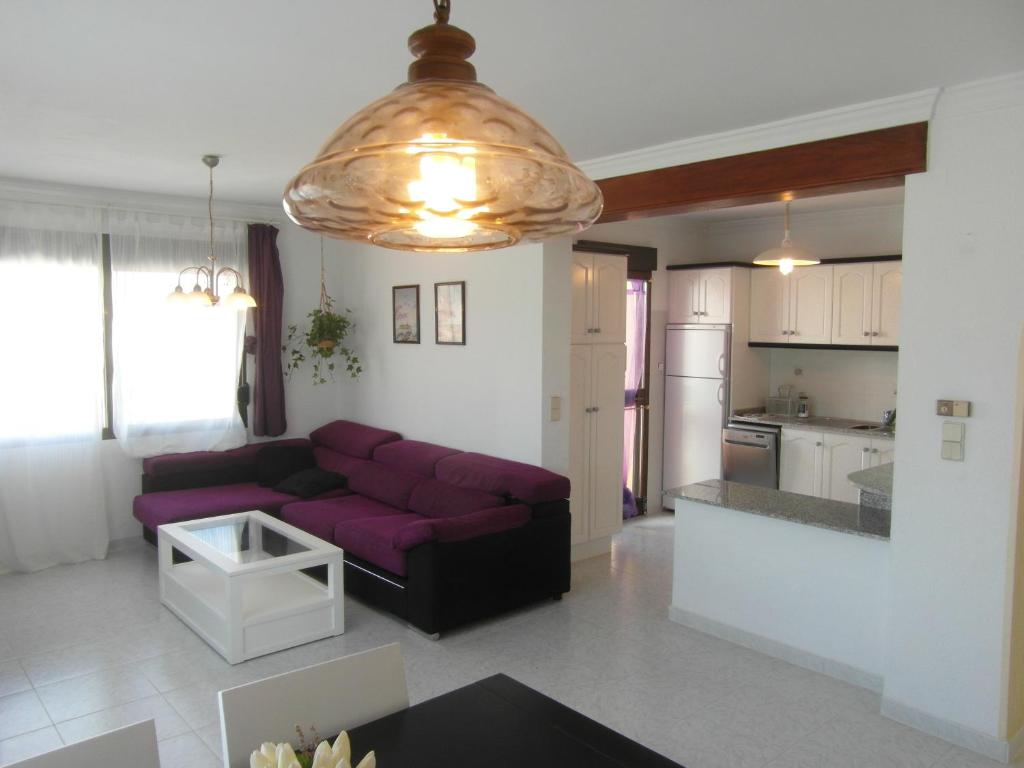 Posezení v ubytování Apartamento con jardin