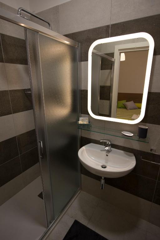 Koupelna v ubytování Albergo Felice