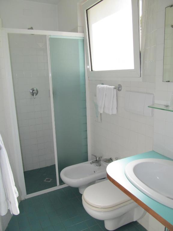 Koupelna v ubytování Hotel Gambrinus