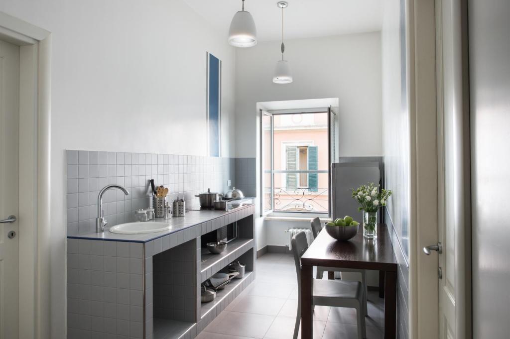 Kuchyň nebo kuchyňský kout v ubytování Residenza Termini