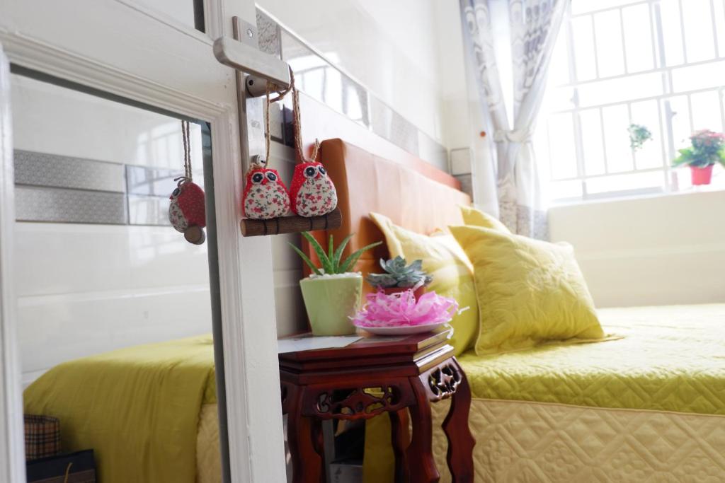 Postel nebo postele na pokoji v ubytování Thịnh's House