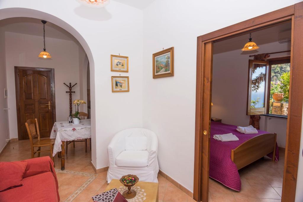 Posezení v ubytování Le Nereidi B&B