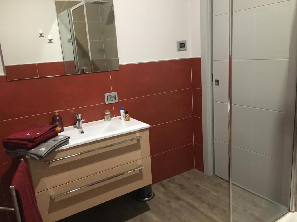 Koupelna v ubytování B&B ARCOBALENO