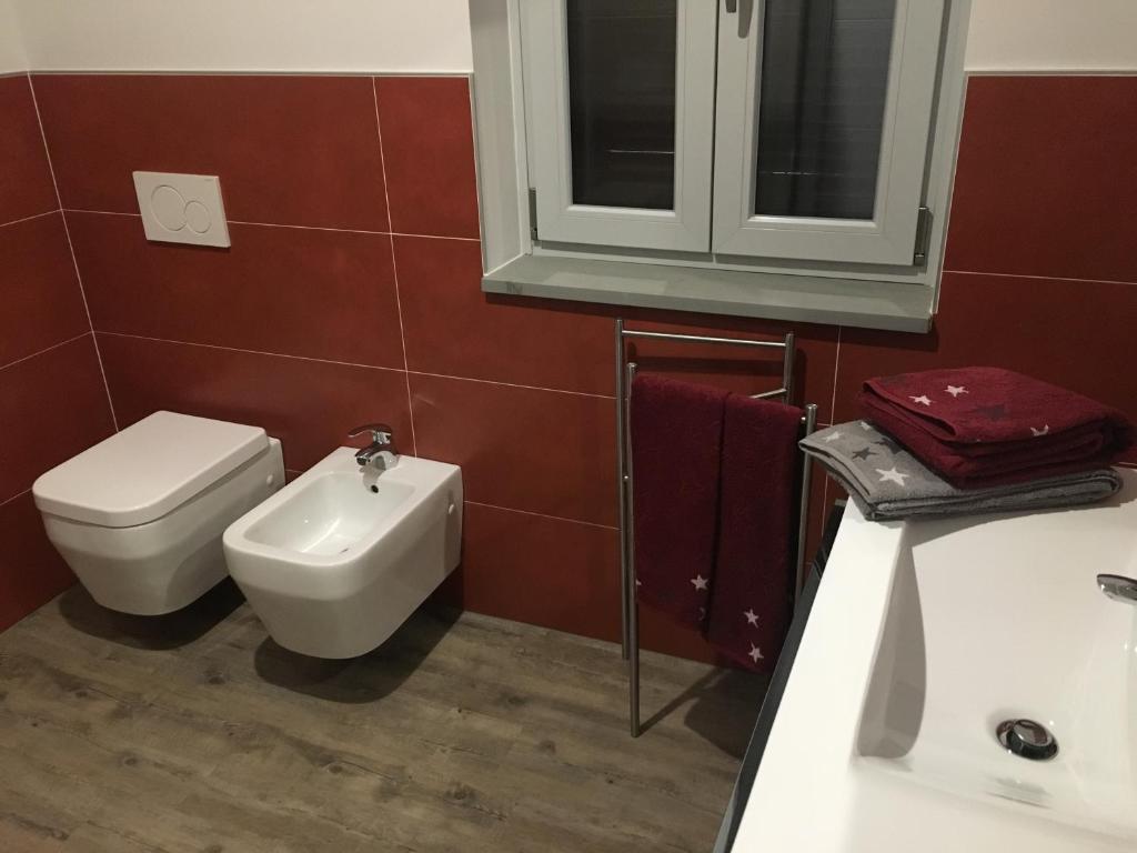 Koupelna v ubytování B&B ARCOBALENO