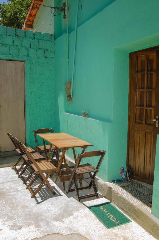 Patio nebo venkovní prostory v ubytování Ilha Hostel