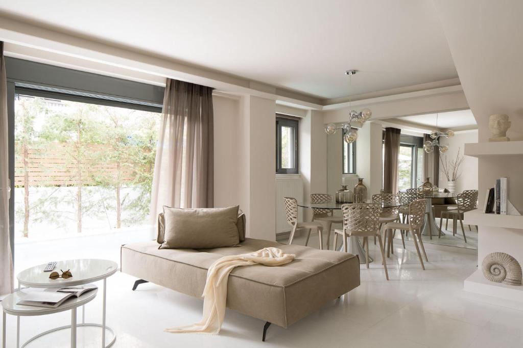 Posedenie v ubytovaní Elaia Luxury Condo Glyfada