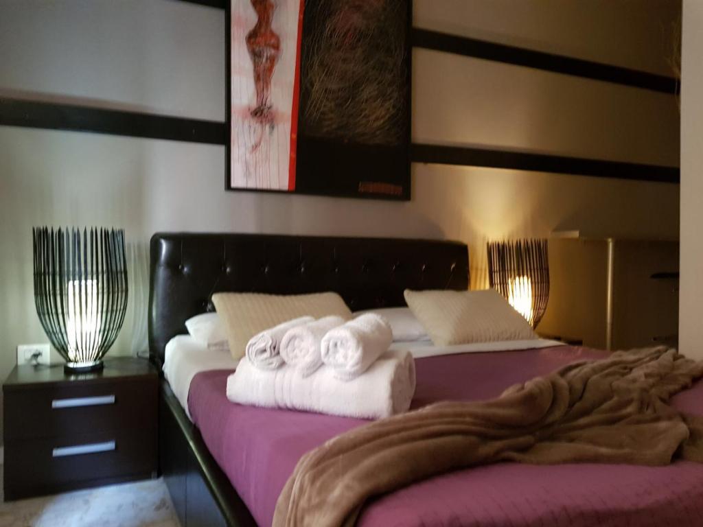 Postel nebo postele na pokoji v ubytování 3Jolie