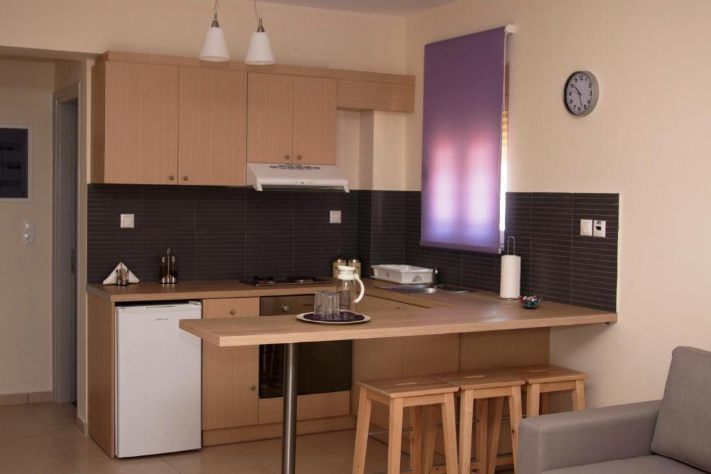 Kuchyň nebo kuchyňský kout v ubytování Thea Hotel - Studios & Suites