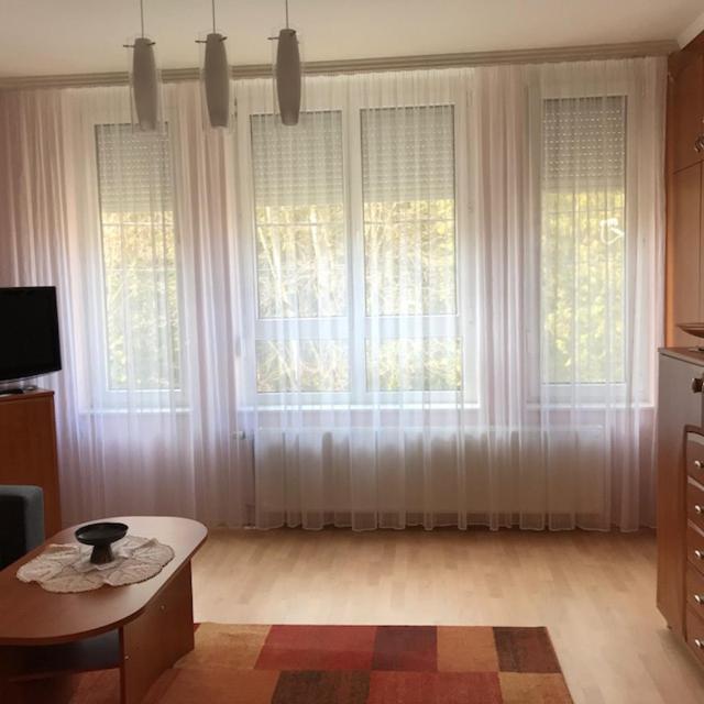 A television and/or entertainment centre at Klára appartman