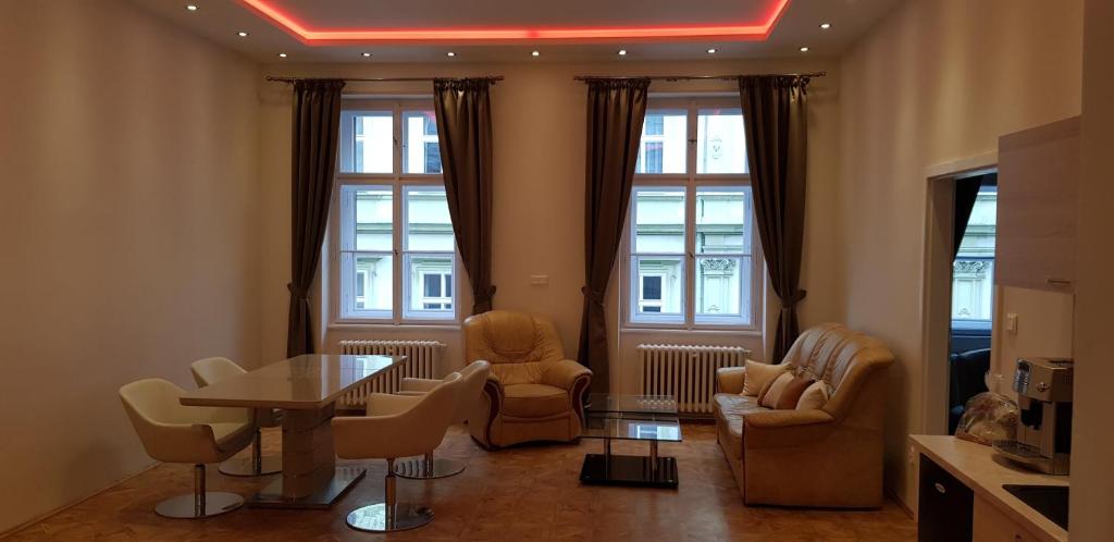 Posezení v ubytování Prague Centre Apartments