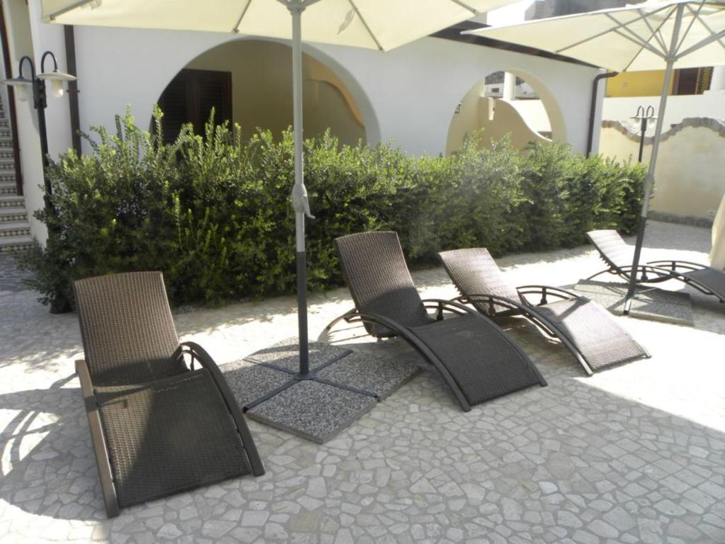 Patio nebo venkovní prostory v ubytování Hotel Borgo Eolie