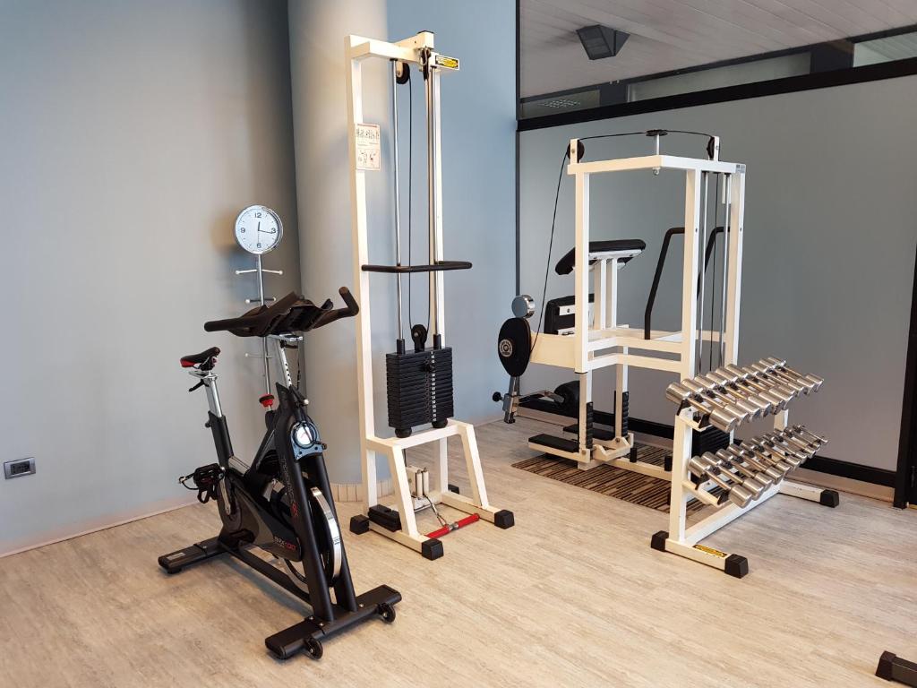 Fitness centrum a/nebo fitness zařízení v ubytování Hotel Ristorante I Castelli