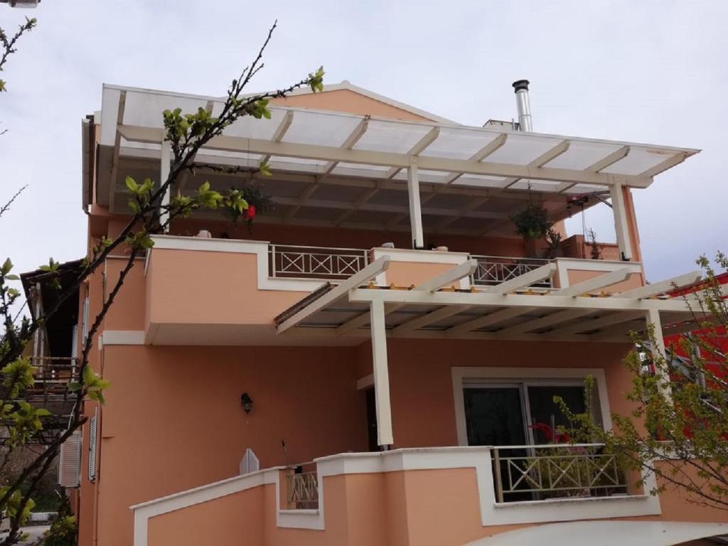 Balkón alebo terasa v ubytovaní Corfu Villa Potamaki