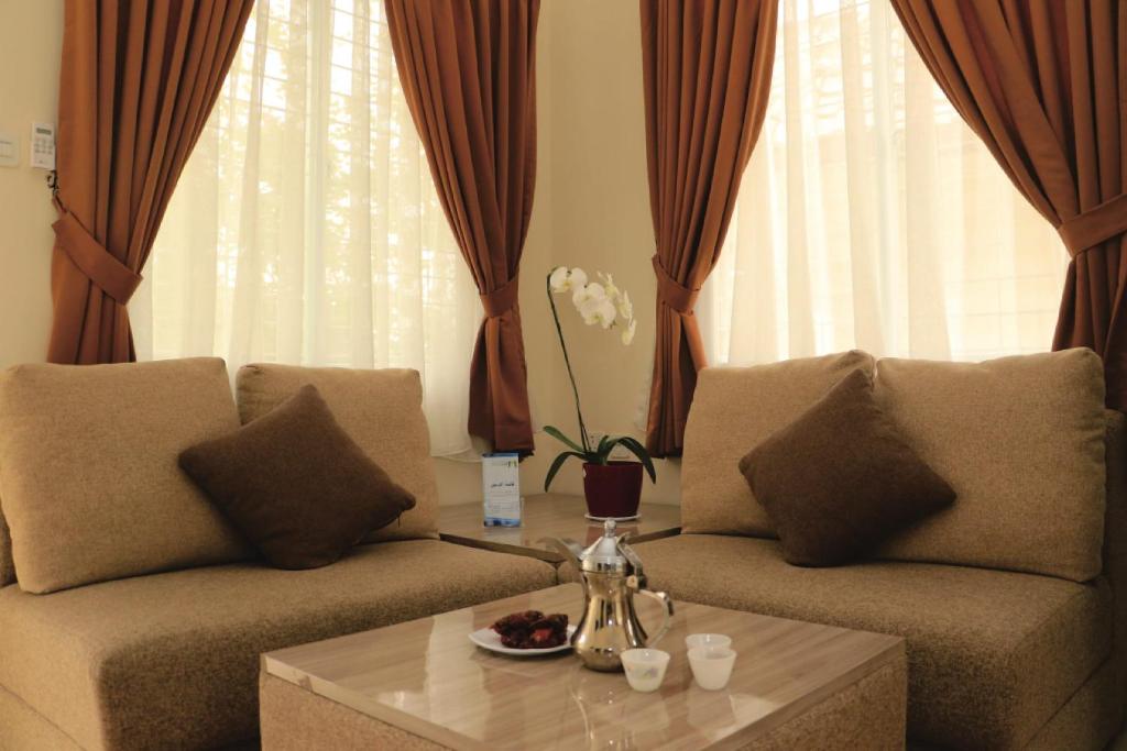 Posezení v ubytování Diyar Villas Puncak M4/12