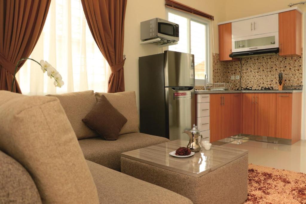 Kuchyň nebo kuchyňský kout v ubytování Diyar Villas Puncak M4/12