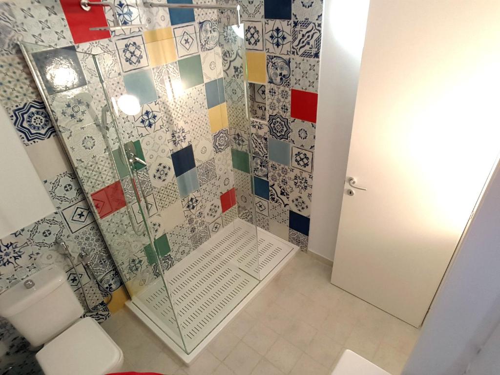 Łazienka w obiekcie SyracuseApartments IL PASUBIO di SIRACUSA Stupendo appartamento vicino ad ORTIGIA a 200m dal MARE