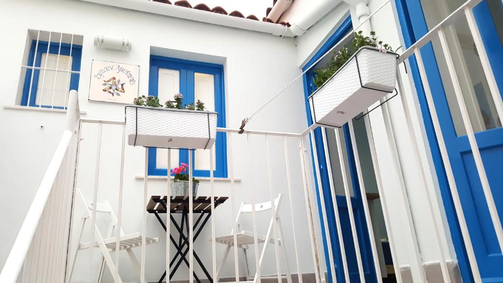 Balkon lub taras w obiekcie SyracuseApartments IL PASUBIO di SIRACUSA Stupendo appartamento vicino ad ORTIGIA a 200m dal MARE