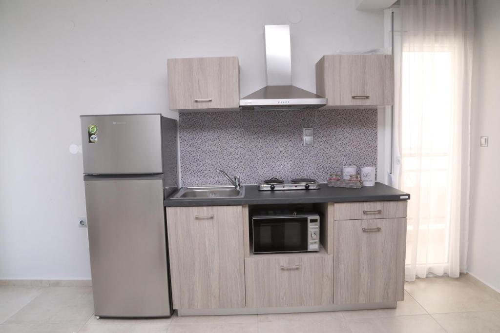 Kuchyň nebo kuchyňský kout v ubytování R&K Suites
