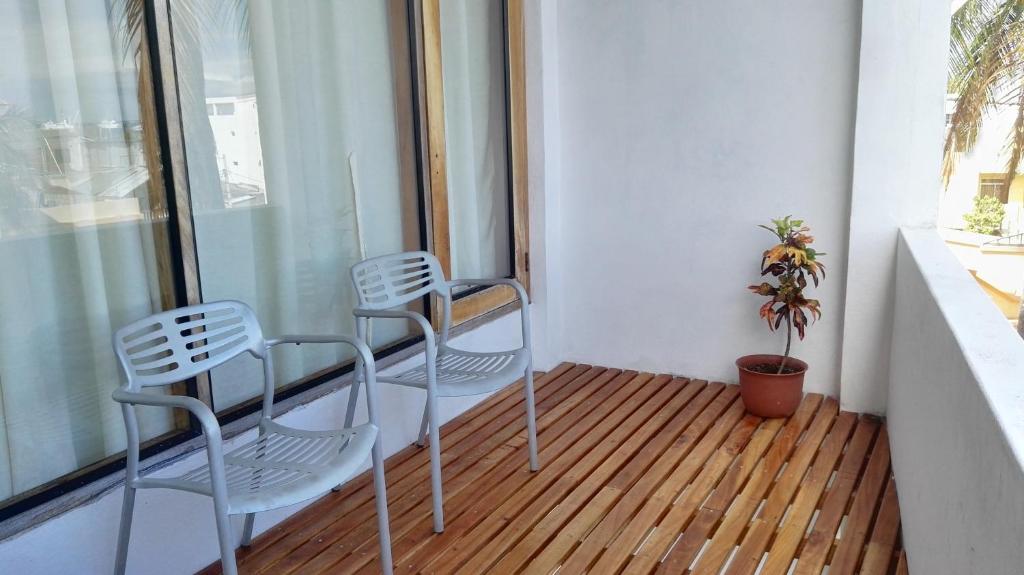 Balkón nebo terasa v ubytování Posada del Mar