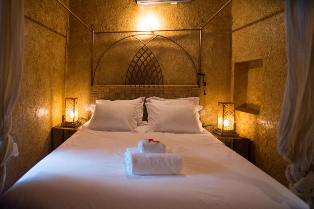 Postelja oz. postelje v sobi nastanitve Riad Safir