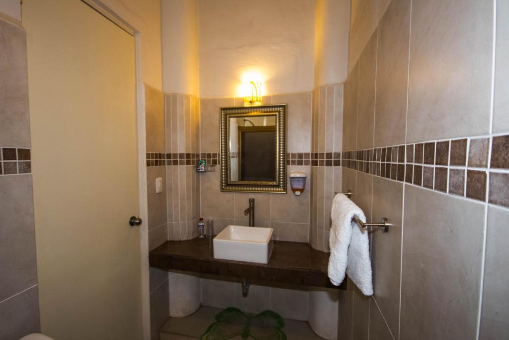Koupelna v ubytování Hotel Posada Santo Niño