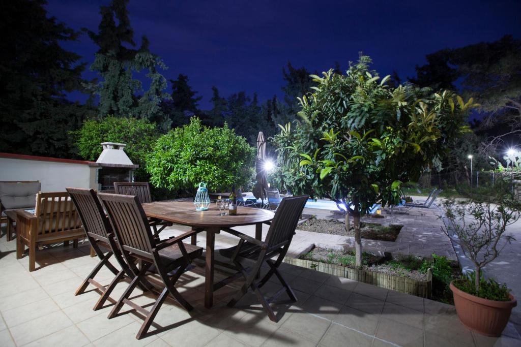 Zahrada ubytování Sunny Rhodes Villa