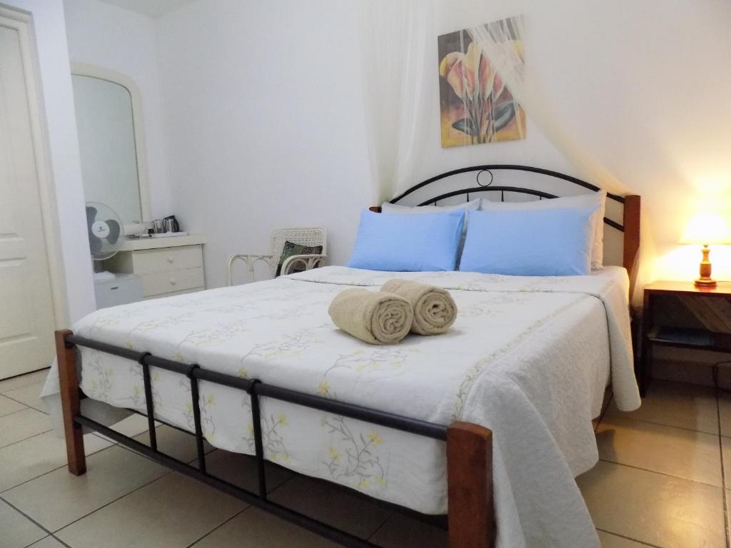 Postel nebo postele na pokoji v ubytování Villa Osumare Guest House