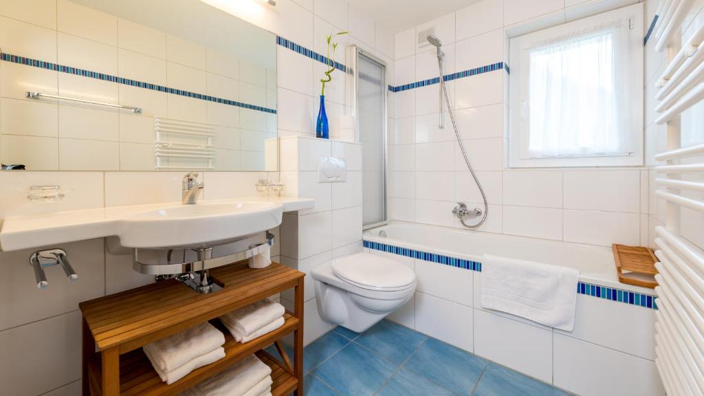 Koupelna v ubytování Haus Aristella