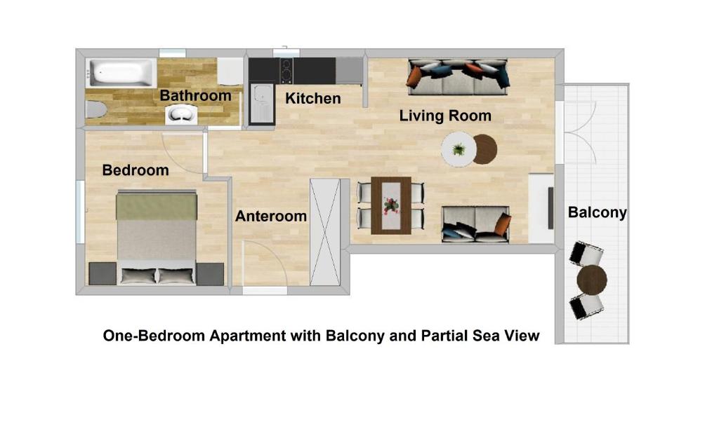 Planimetria di Apartments Miramar