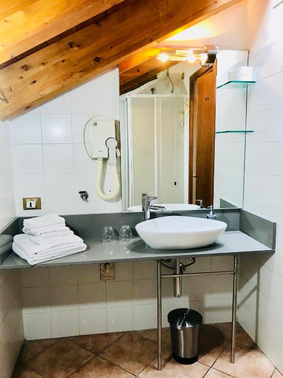 Koupelna v ubytování Residence Diaz