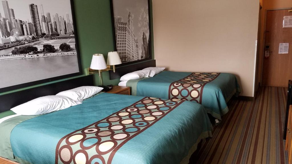 Super 8 by Wyndham Pontoon Beach IL/St. Louis MO Area - 大号床间 - 带两张大号床 - 禁烟