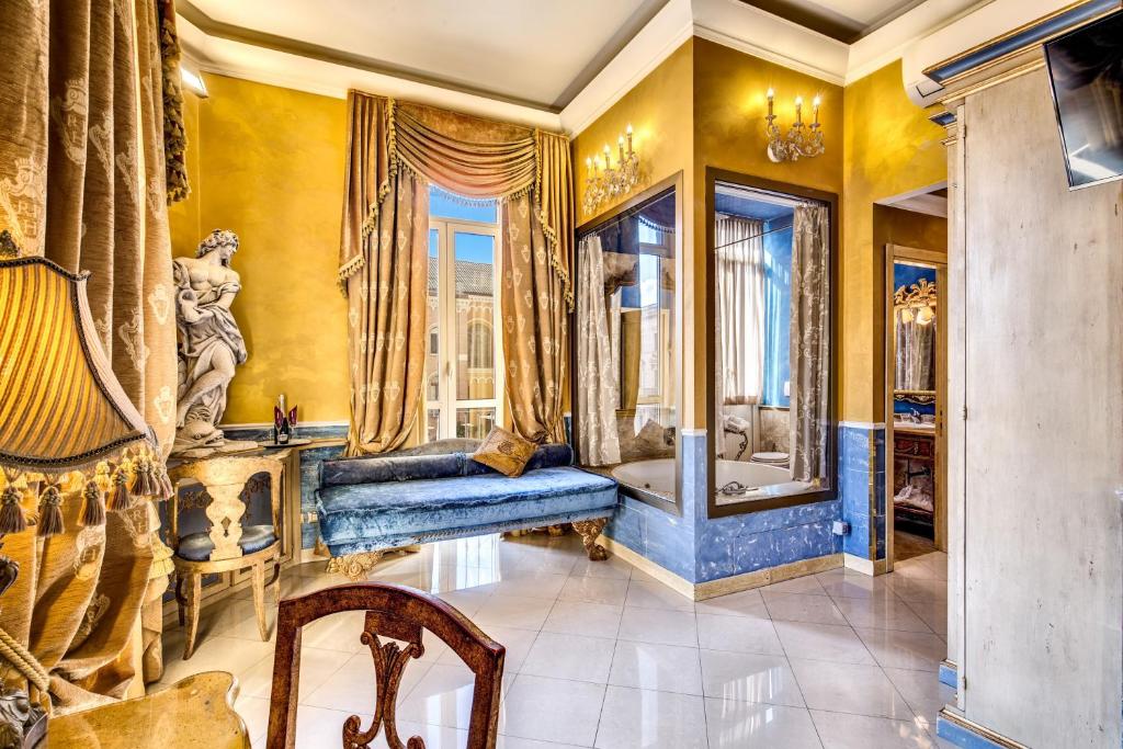 Posezení v ubytování Romanico Palace Luxury Hotel & SPA