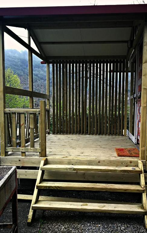 Balkón nebo terasa v ubytování Parco Vacanze Makallè