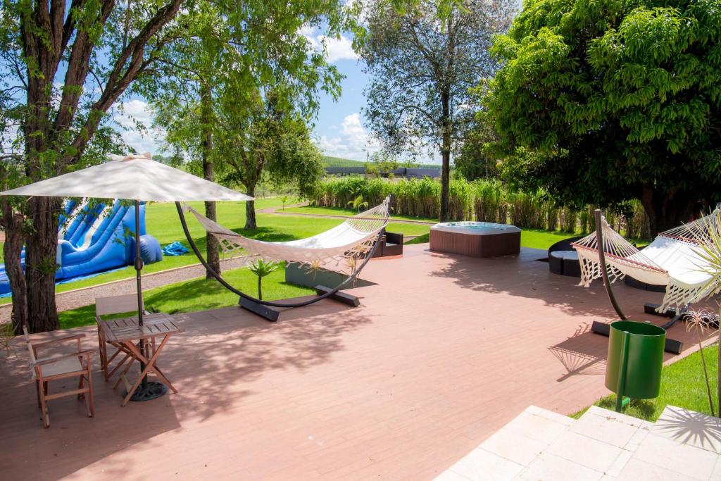 Zahrada ubytování 7 Saltos Resort