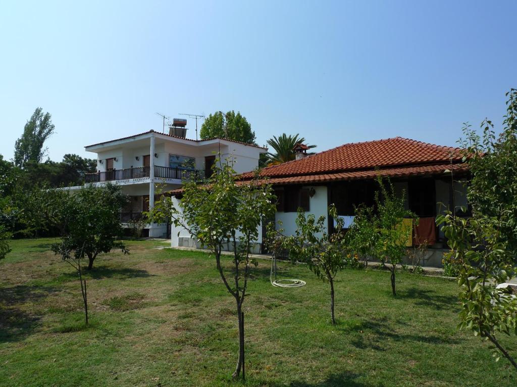Zahrada ubytování Lampos House Vourvourou