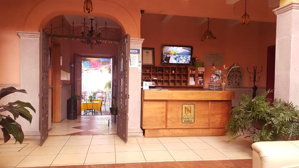 TV a/nebo společenská místnost v ubytování Hotel Posada Santo Niño