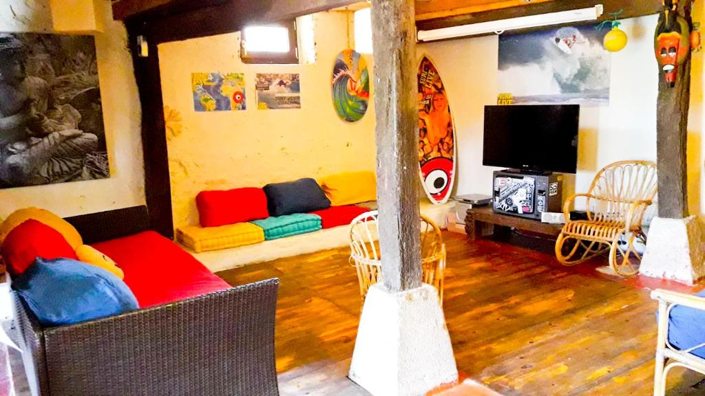 Posezení v ubytování SURFtoLIVE House