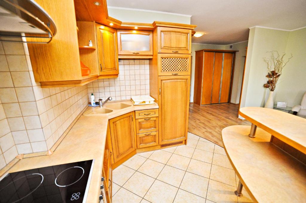 Kuchyňa alebo kuchynka v ubytovaní Apartamenty Haffnera by Grand Apartments