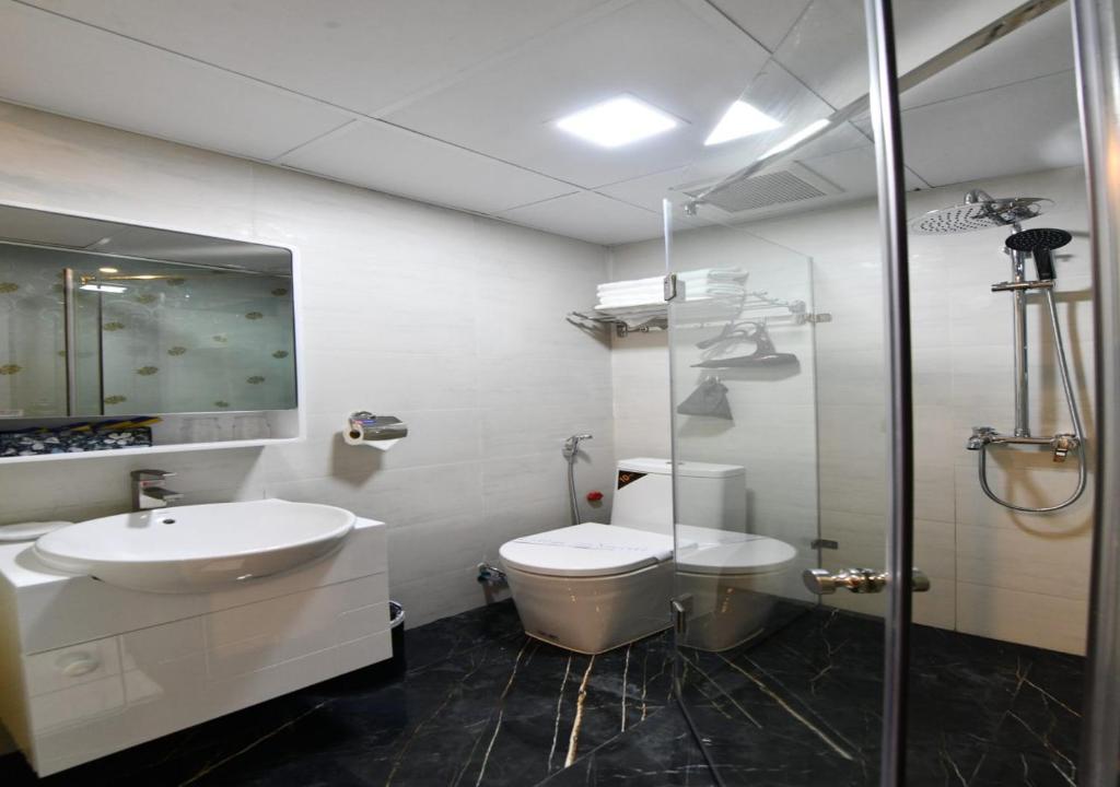 Koupelna v ubytování Bella Rosa Trendy Hotel & Spa